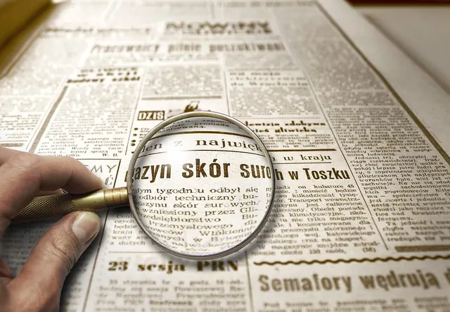 newspaper, magnifying glass, magnifier, news, zoom, increase, to read, word, monitor, press, analysis, investigation, consideration, definition, finance, reading, newspaper, invest. How to check an unfamiliar online source before trusting a claim