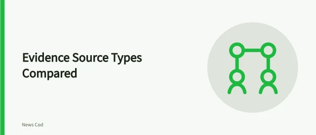 Comparison of firsthand accounts, original records, and subject experts for evidence checking. Evidence source types compared: firsthand accounts, records, experts and reports