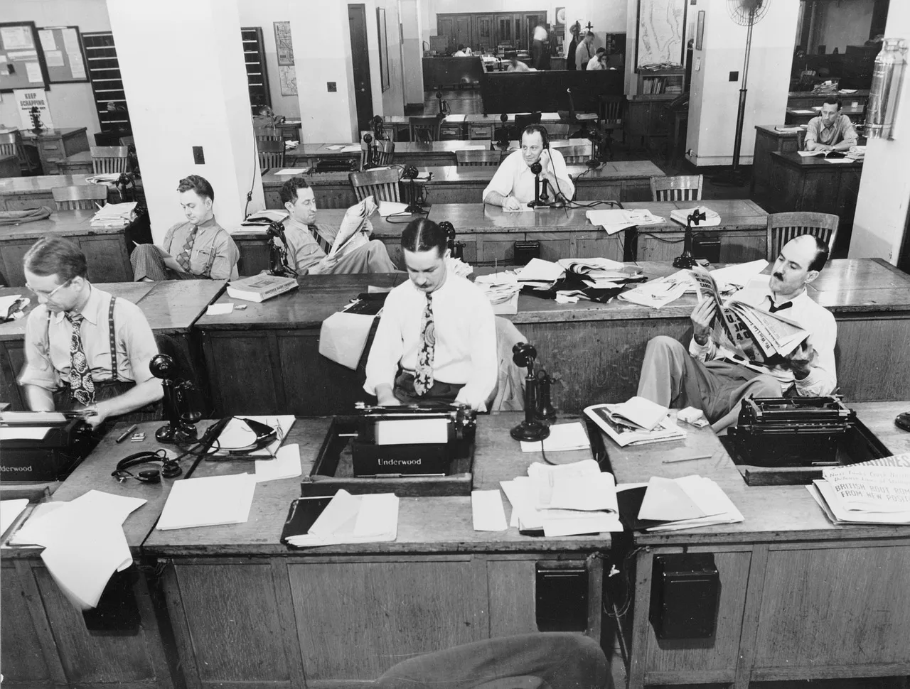 new york times journal, press room, journalist, information, actuality, communication, archive, archives, newsroom, business, journalists and men, stories, writer, rewrite writing history, historical, work, professional, report, old photo, old typewriter, typist, man suit tie, vintage, retro, old phone, old, journalist, journalist, journalist, journalist, newsroom, newsroom, newsroom, newsroom, newsroom, writer, report, old photo, old phone. Fictional case: auditing and correcting a silent edit
