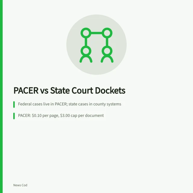 Comparison of PACER federal dockets and state court record systems. PACER vs State Court Dockets: Which Should You Check First?