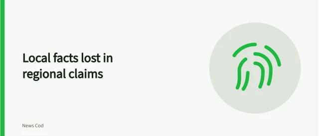 Fact-check card on separating regional planning claims from local facts. Roadside design studios and regional warning signs: how local facts get lost