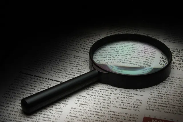 magnifier, newspaper, history, glass, magnification, newspaper, newspaper, newspaper, newspaper, newspaper. Science and health story verification checklist