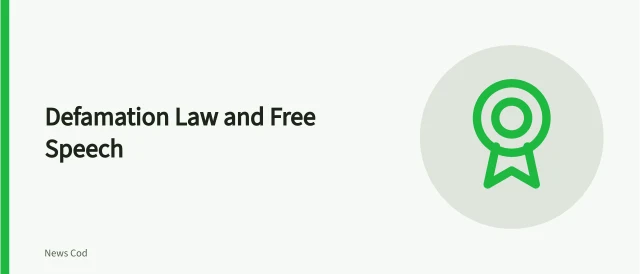 Card summarizing US defamation law, First Amendment, actual malice, and anti-SLAPP protections. How US defamation law and the First Amendment shape what you can share