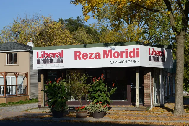 Reza Moridi Campaign Office - Address: 10323 Yonge Street, Richmond Hill, ON L4C 3C1. Elections Canada vs Provincial Commissions: Where to Verify Campaign Finance Claims
